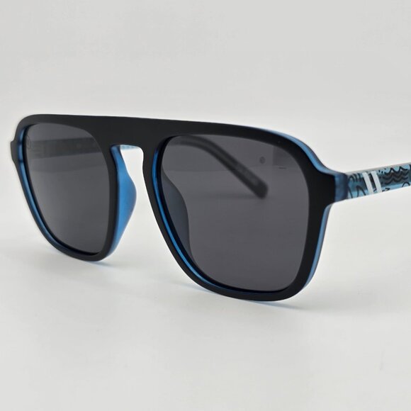 Blenders Jamie O’Brien Matte Black Frame Polarized Smoke Lens Aviator Sunglasses - Picture 5 of 16